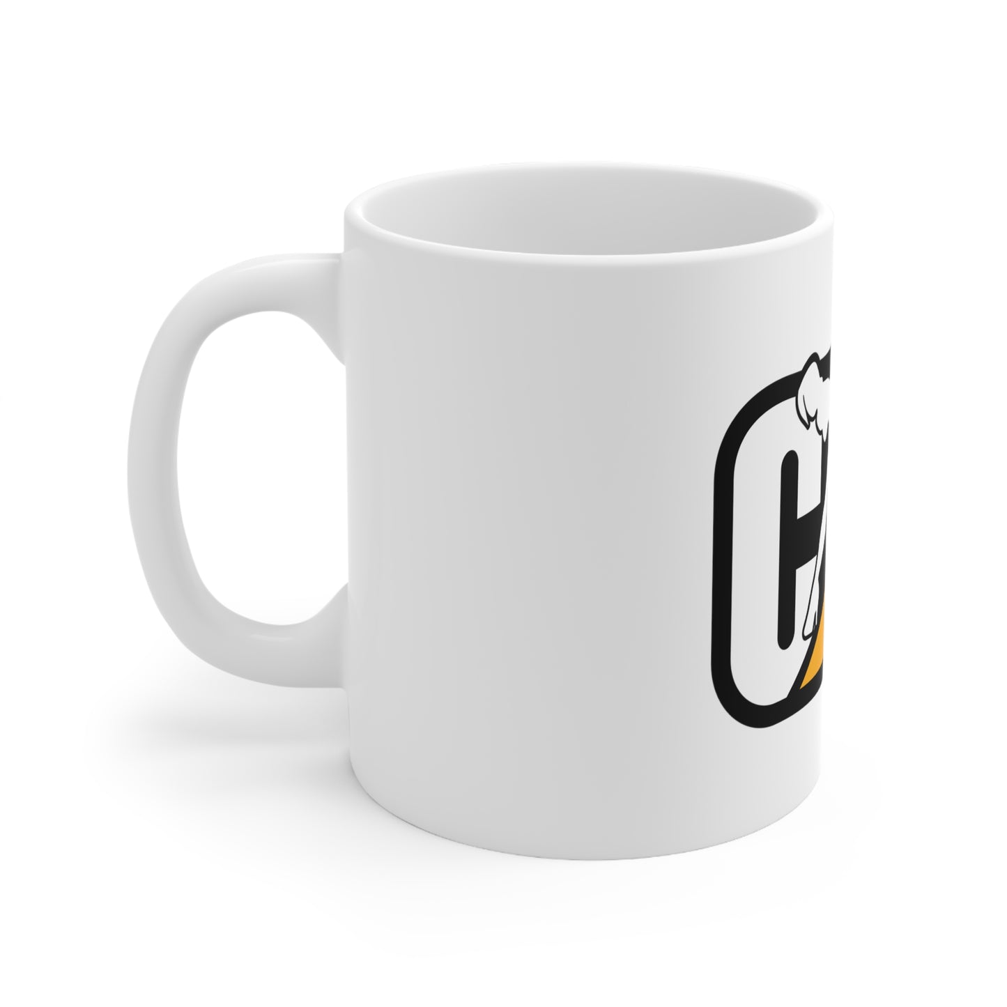 Cat Caterpillar Stripper Girl Ceramic Coffee Mug 11oz, heavy equipment operator gift