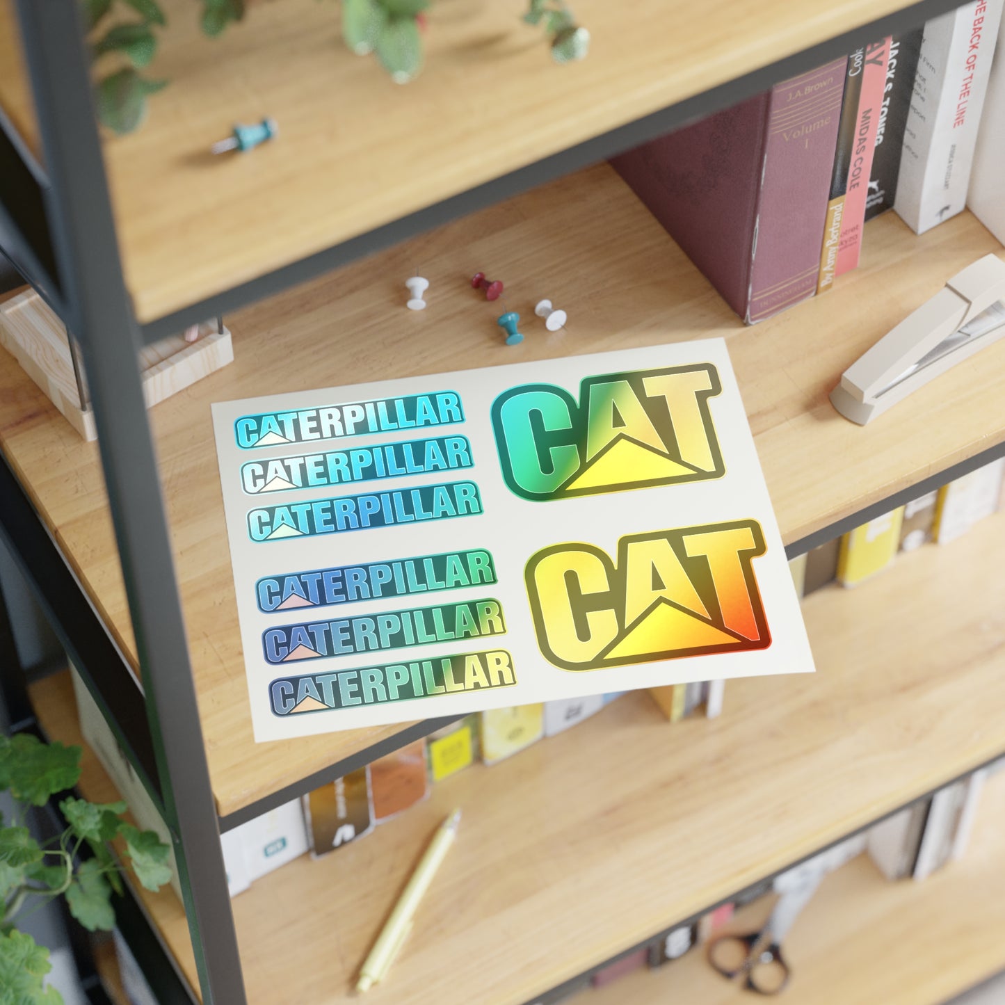 CAT Caterpillar Bundle Decals / 8pcs for Interior & exterior applications / water, scratch, and UV-resistant