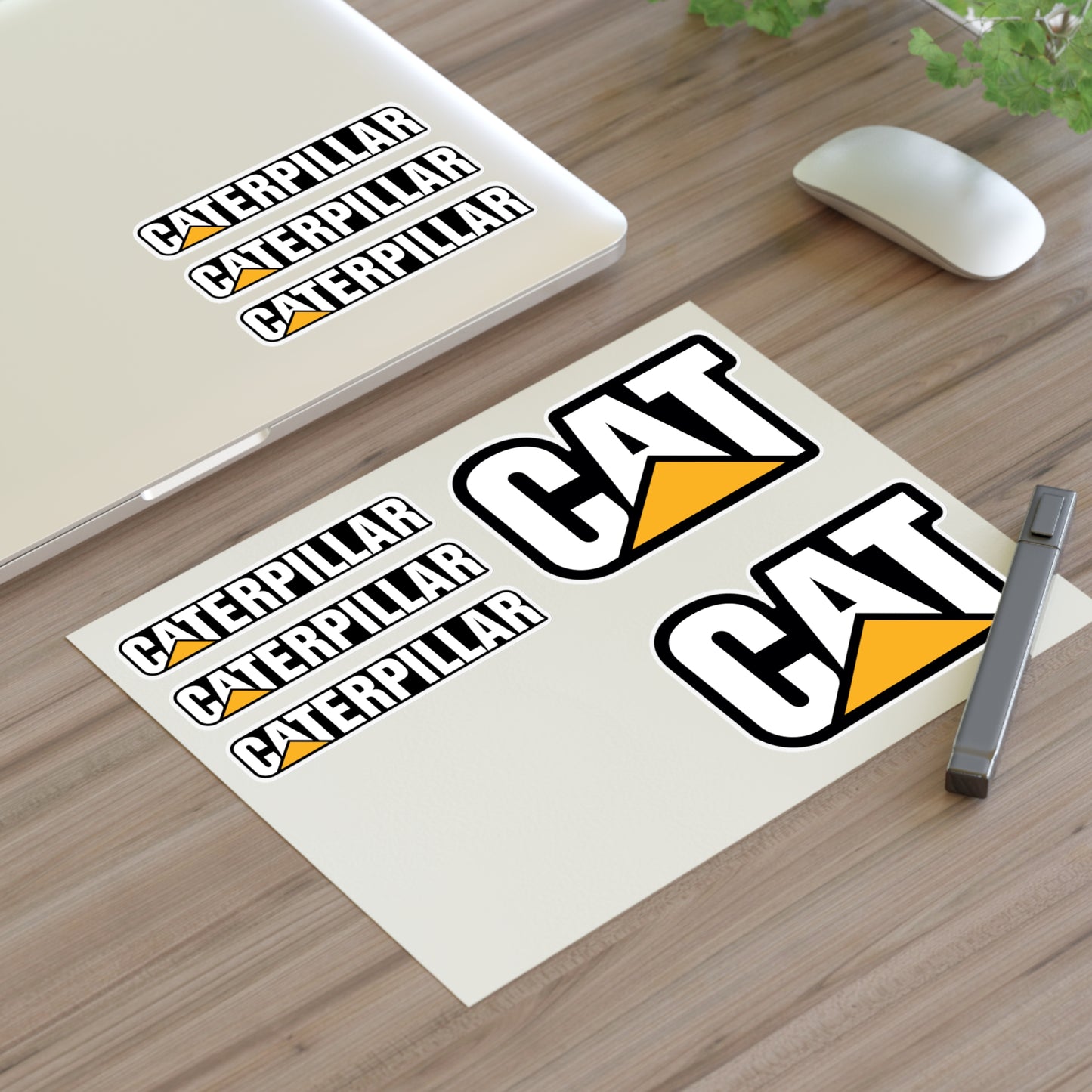 CAT Caterpillar Bundle Decals / 8pcs for Interior & exterior applications / water, scratch, and UV-resistant