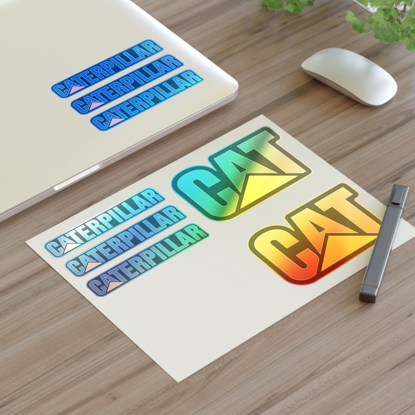 CAT Caterpillar Bundle Decals / 8pcs for Interior & exterior applications / water, scratch, and UV-resistant