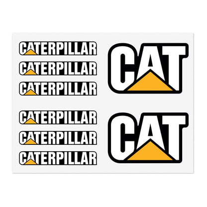 CAT Caterpillar Bundle Decals / 8pcs for Interior & exterior applications / water, scratch, and UV-resistant