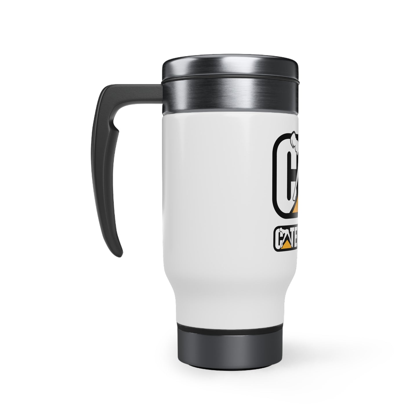 Cat Caterpillar Girl Stainless Steel Travel Mug with Handle, 14oz