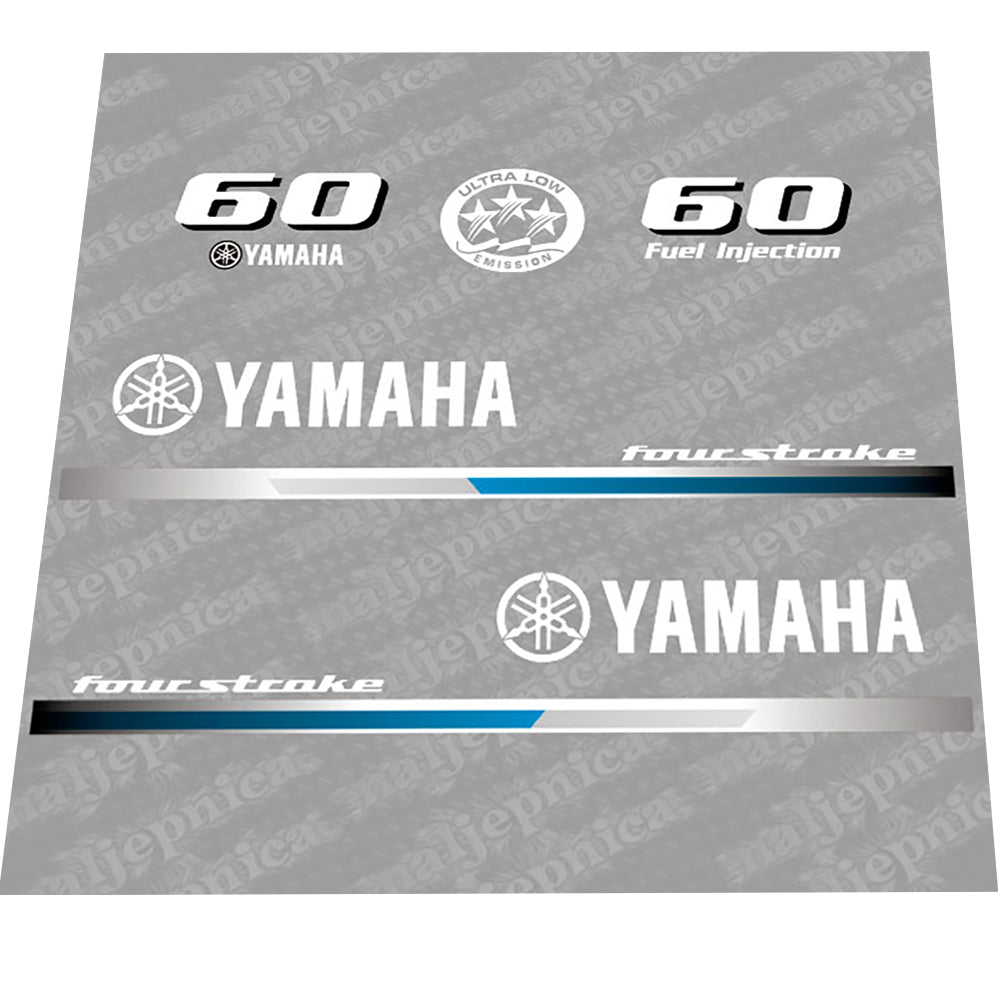 Yamaha 60 (2013) Decal (Sticker) Set replacement decal set