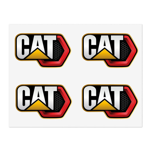 CAT Caterpillar Decals / 4pcs for Interior & exterior applications / water, scratch, and UV-resistant