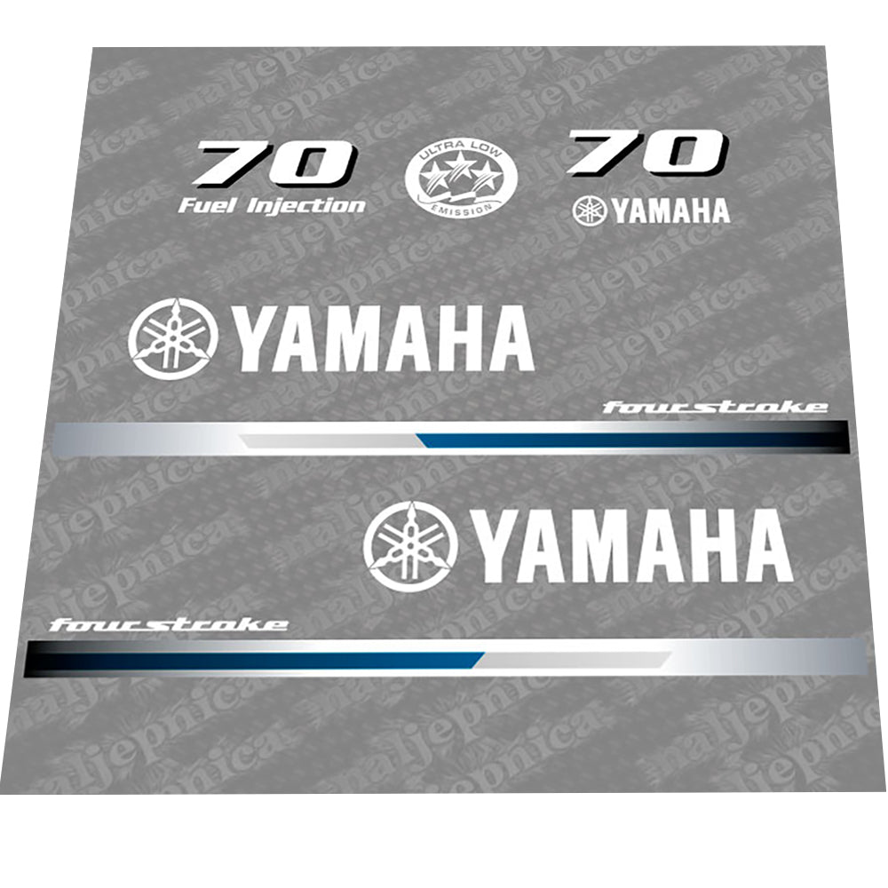 Yamaha 70 (2013) Decal (Sticker) Set replacement decal set