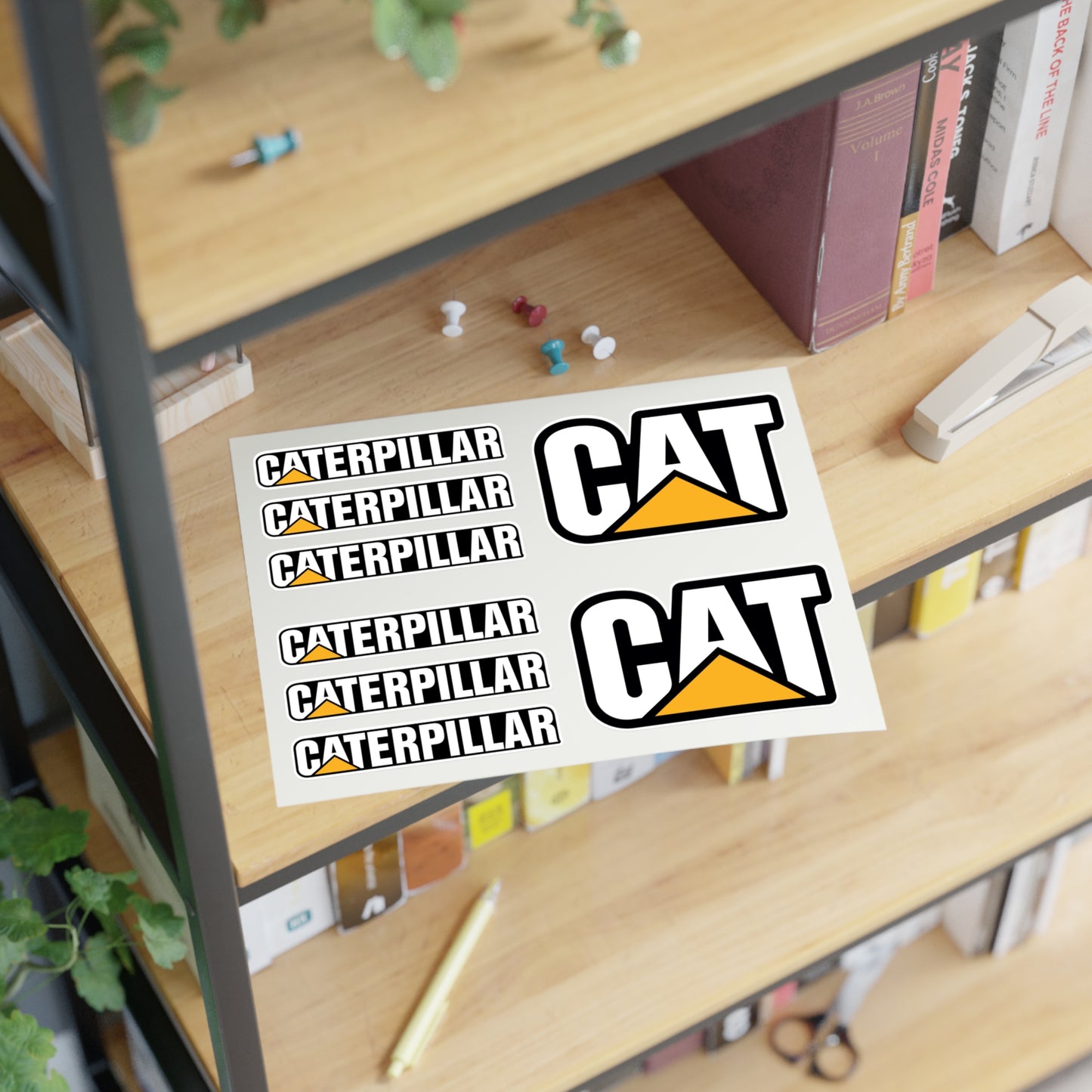 CAT Caterpillar Bundle Decals / 8pcs for Interior & exterior applications / water, scratch, and UV-resistant