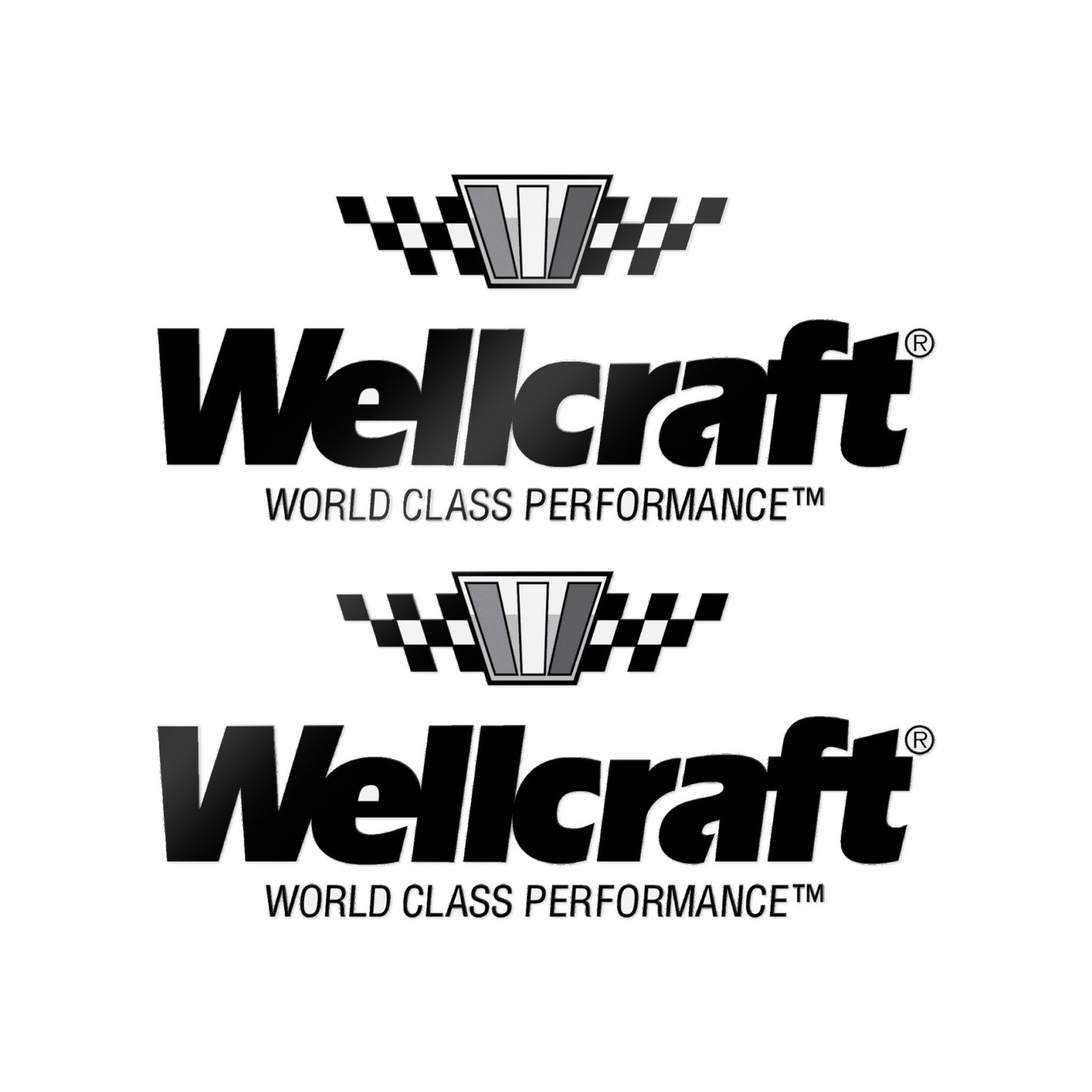 Wllcraft Boat Decals Sticker Set Aftermarket Replacement (DTF) 2pcs - Multiple Size