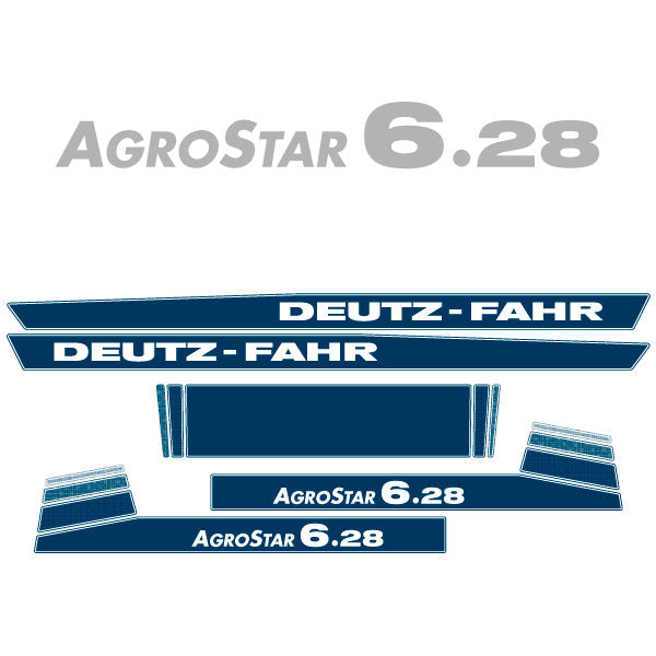 Deutz-Fahr AgroStar 6.28 tractor decal aufkleber adesivo sticker set replacement decal set