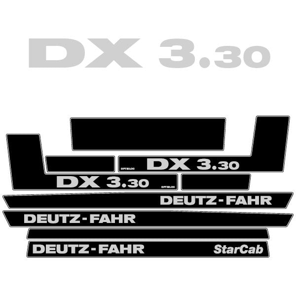 Deutz-Fahr DX 3.30 tractor decal aufkleber adesivo sticker set replacement decal set
