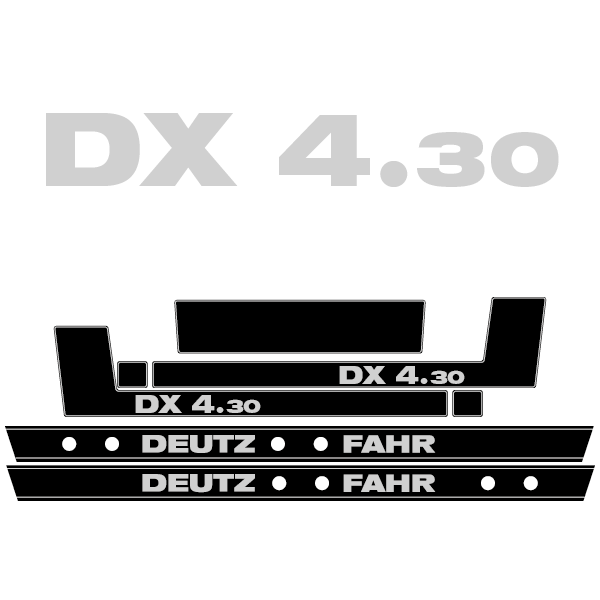 Deutz-Fahr DX 4.30 tractor decal aufkleber sticker set replacement decal set