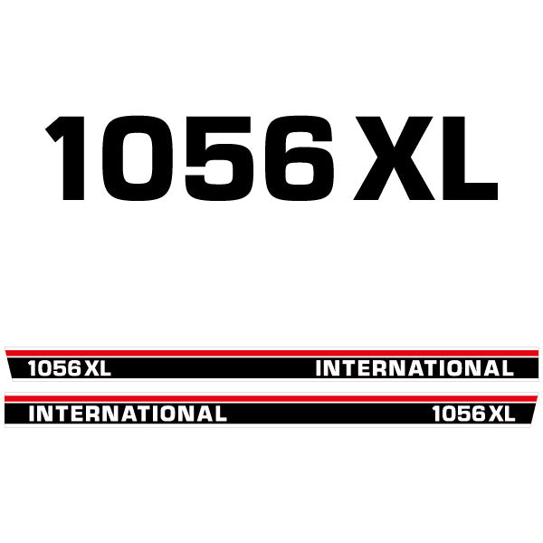International 1056 XL tractor decal aufkleber adesivo sticker set replacement decal set