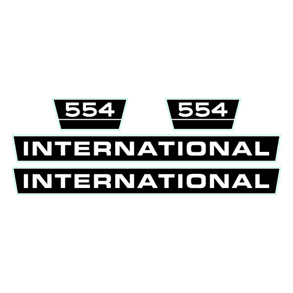 International 554 tractor decal aufkleber adesivo sticker set replacement decal set