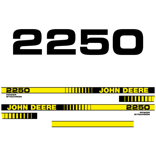 John Deere 2250 tractor decal aufkleber adesivo sticker set replacement decal set