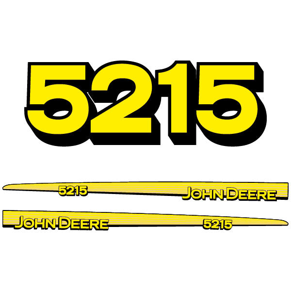John Deere 5215 Tractor Decal (Sticker) Set replacement decal set
