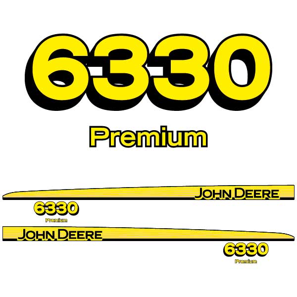 John Deere 6330 Premium tractor decal aufkleber adesivo sticker set replacement decal set