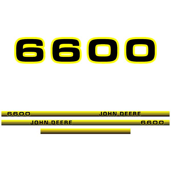 John Deere 6600 tractor decal adesivo aufkleber adesivo sticker set replacement decal set