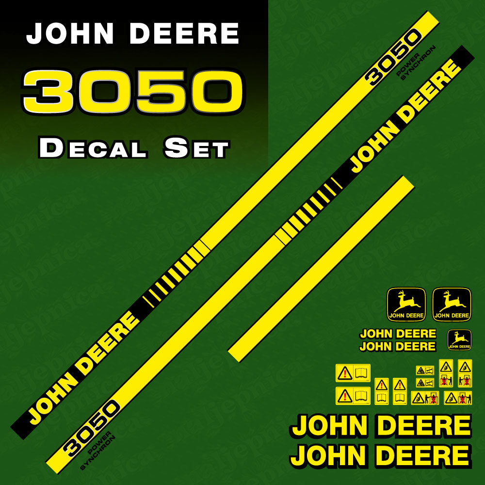 John Deere 3050 tractor decal aufkleber adesivo sticker set replacement decal set
