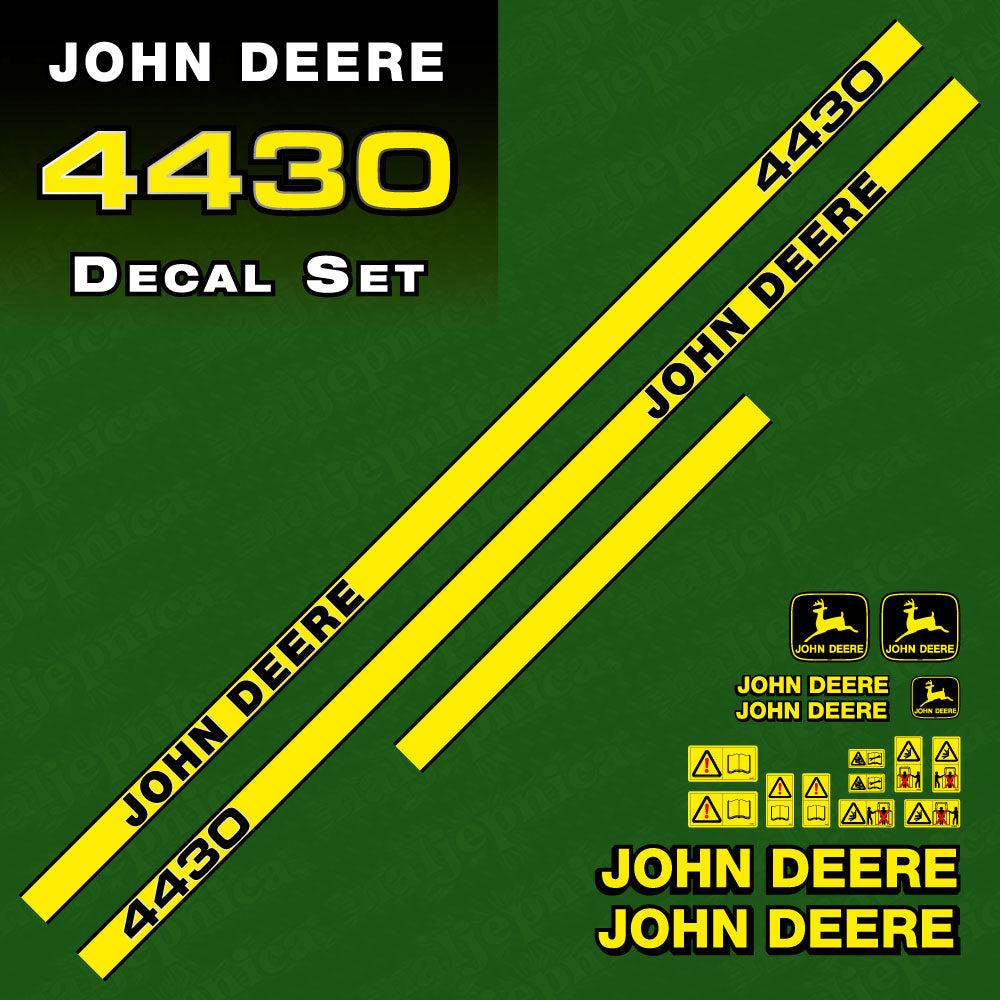 John Deere 4430 Tractor Decal (Sticker) Set replacement decal set