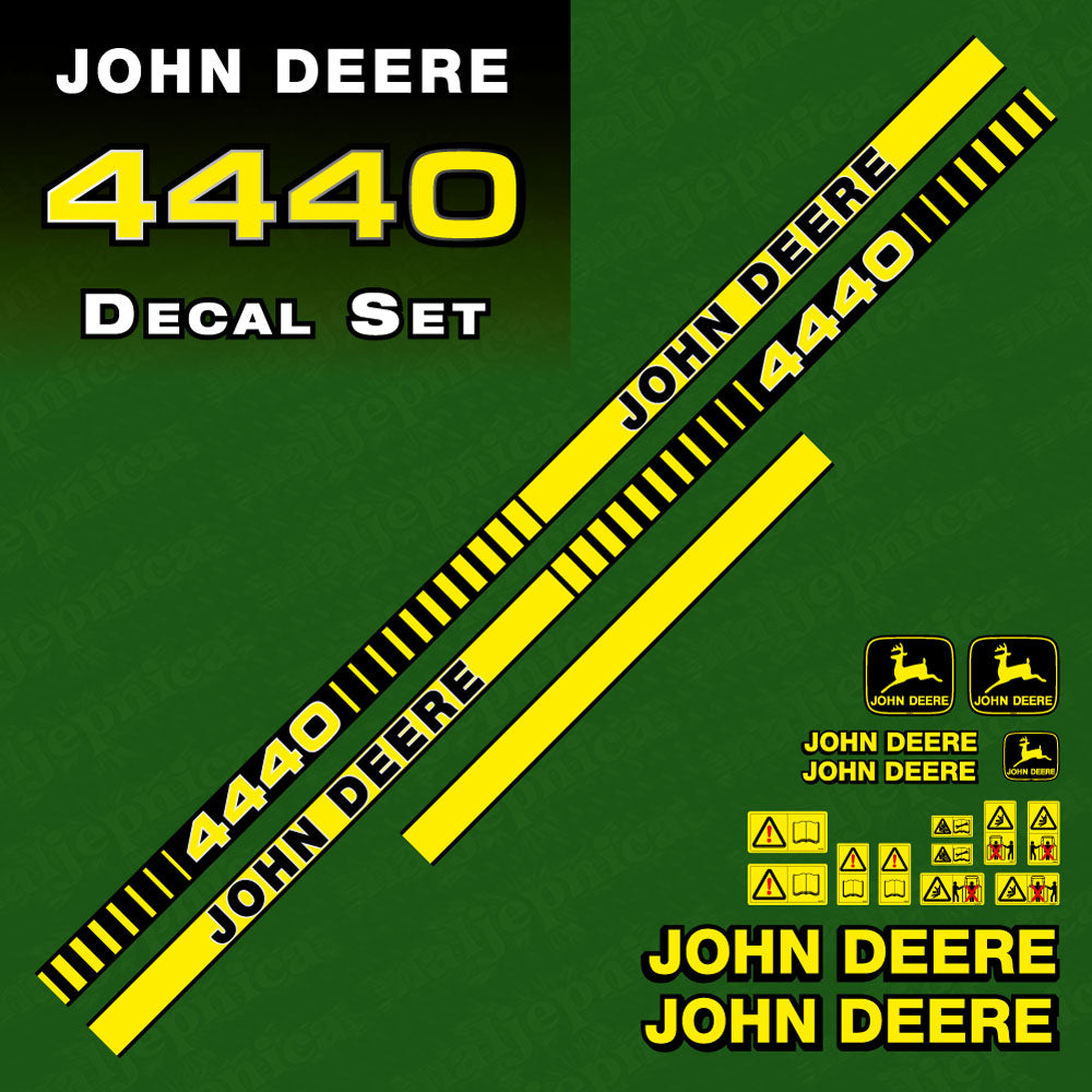 John Deere 4440 Tractor Decal (Sticker) Set replacement decal set