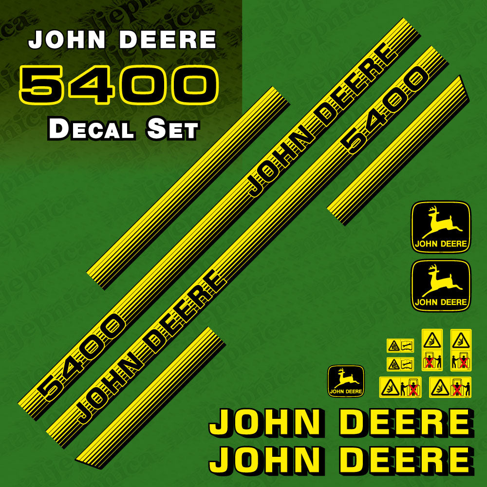 John Deere 5400 tractor decal aufkleber adesivo sticker set replacement decal set