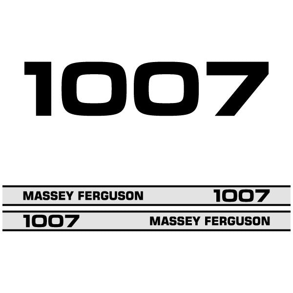 Massey Ferguson 1007 decal aufkleber adesivo sticker set replacement decal set