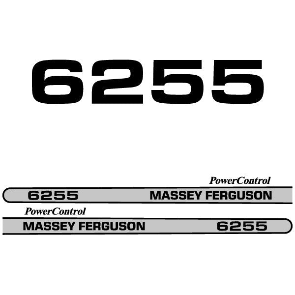 Massey Ferguson 6255 decal aufkleber adesivo sticker set replacement decal set