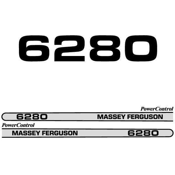 Massey Ferguson 6280 decal aufkleber adesivo sticker set replacement decal set