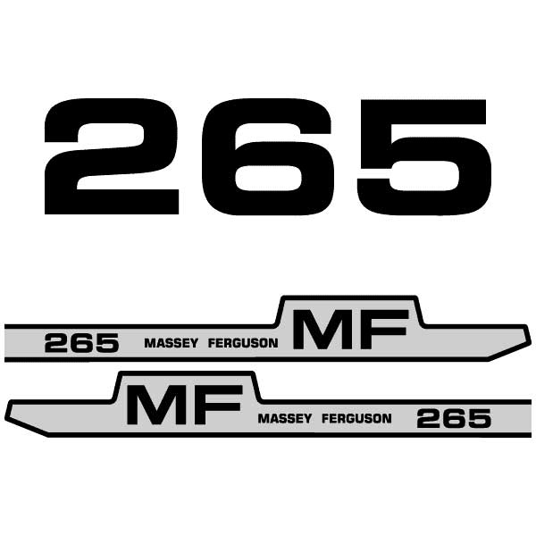 Massey Ferguson 265 decal aufkleber adesivo sticker set replacement decal set