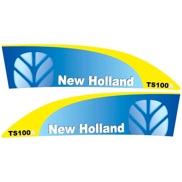 New Holland TS100A tractor decal aufkleber sticker set replacement decal set