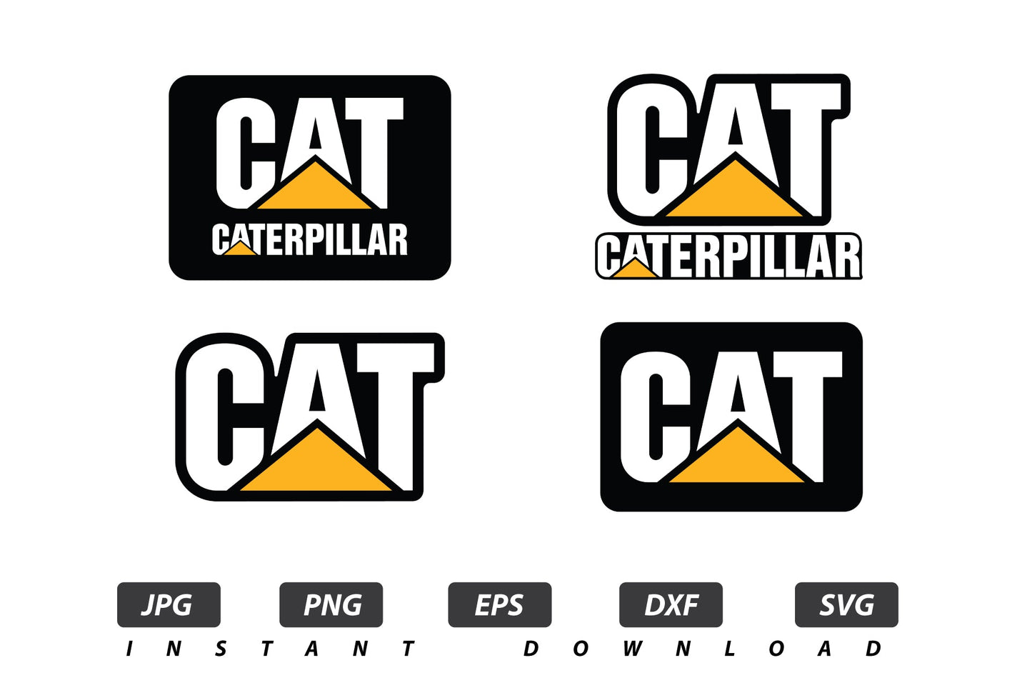 Cat Caterpillar Bundle Vector Logo / EPS / SVG / PDF / JPG / PNG Instant Download / Print Cut Template