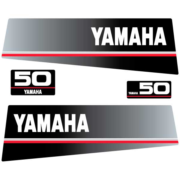 Yamaha 50 outboard decal aufkleber adesivo sticker set replacement decal set