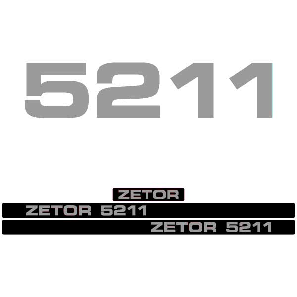 Zetor 5211 tractor decal aufkleber adesivo sticker set replacement decal set