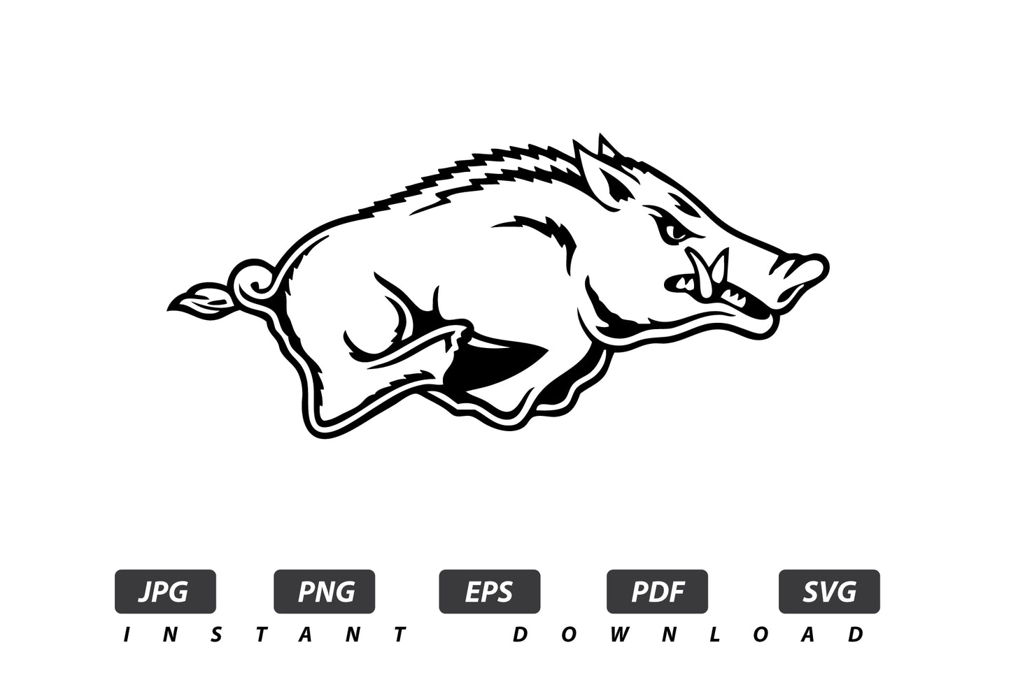 Arkansas Vector Logo / EPS / SVG / PDF / JPG / PNG Instant Download / Print Cut Template