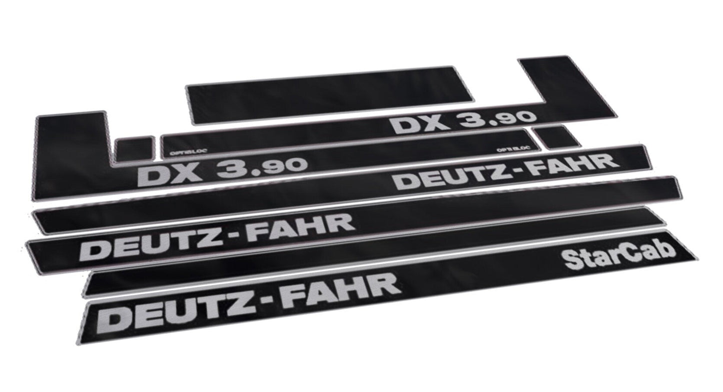 Deutz Fahr DX 3.90 Star Cab Aftermarket Replacement Tractor Decal (Sticker) Set replacement decal set