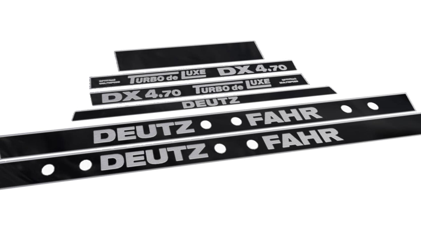 Deutz Fahr DX 4.70 Turbo DeLuxe Aftermarket Replacement Tractor Decal (Sticker) Set replacement decal set