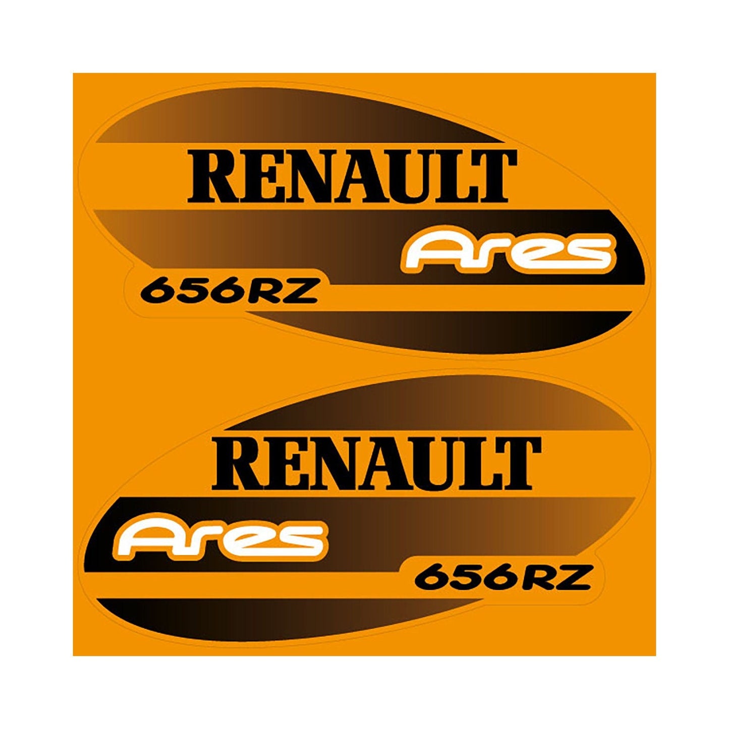 Renault 656 RZ Ares Aftermarket Replacement Tractor Decal Sticker Set replacement decal set