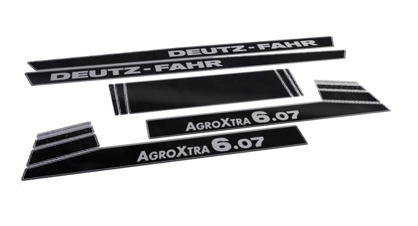 Deutz Fahr AgroXtra 6.07 Aftermarket Replacement Tractor Decal (Sticker) Set replacement decal set