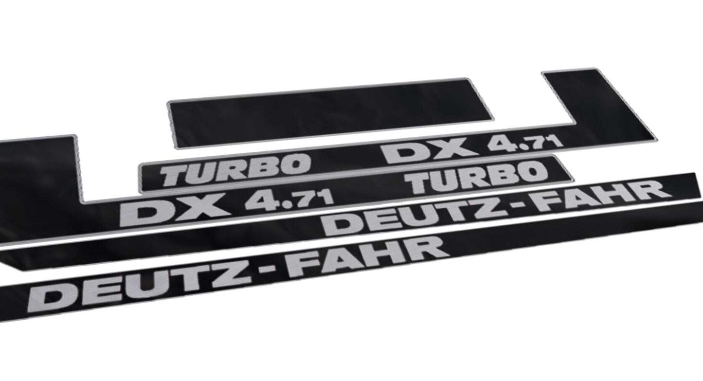 Deutz Fahr DX 4.71 Turbo Aftermarket Replacement Tractor Decal (Sticker) Set replacement decal set