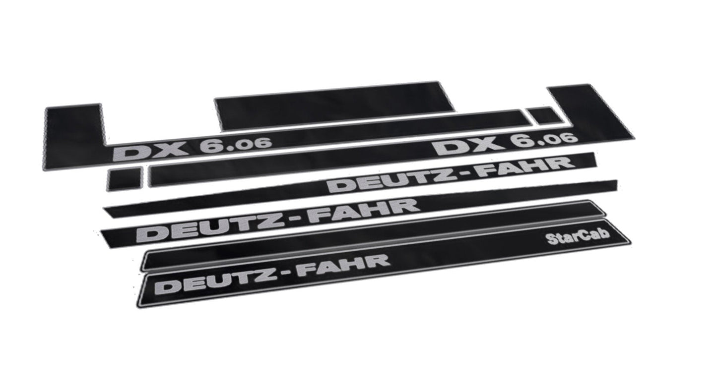 Deutz Fahr DX 6.06 Star Cab Aftermarket Replacement Tractor Decal (Sticker) Set replacement decal set