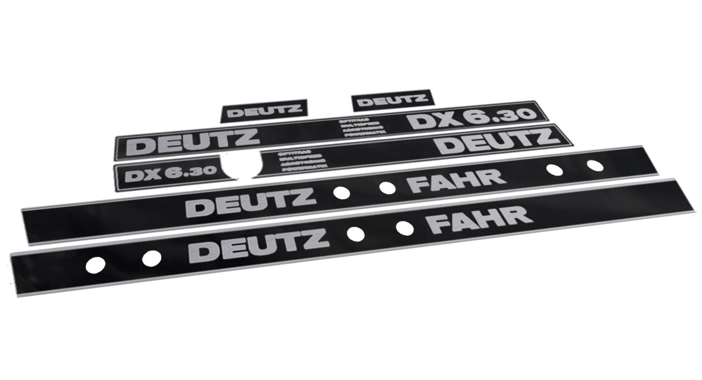 Deutz Fahr DX 6.30 OMAP Aftermarket Replacement Tractor Decal (Sticker) Set replacement decal set
