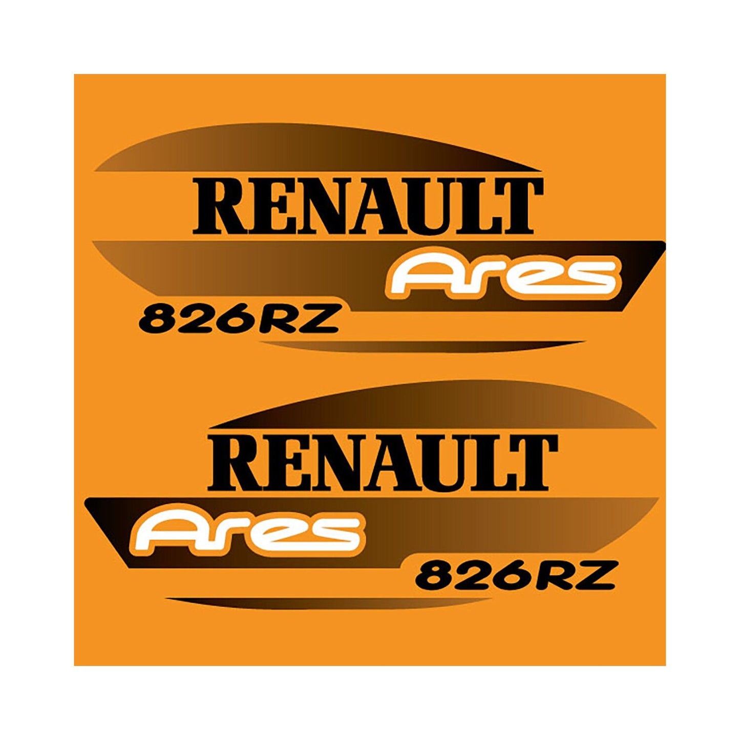 Renault 826 RZ Ares Aftermarket Replacement Tractor Decal Sticker Set replacement decal set