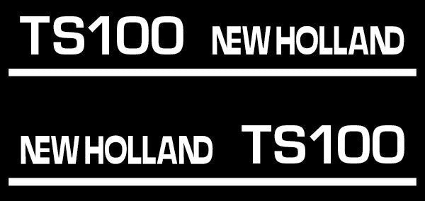 New Holland TS100 Black Aftermarket Replacement Tractor Decal (Sticker) Set replacement decal set