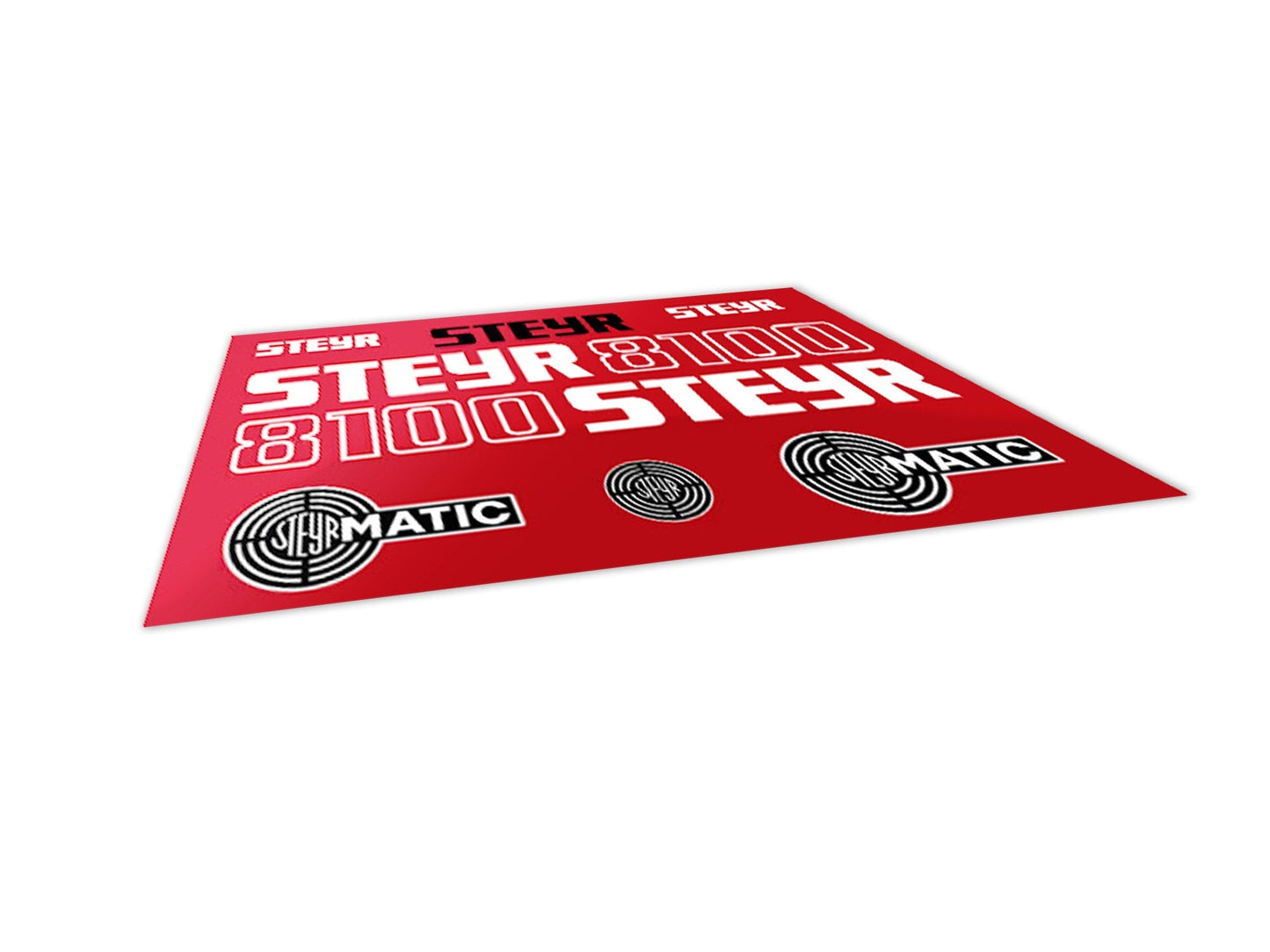 Steyr 8100 Aftermarket Replacement Tractor Decal (Sticker) Set replacement decal set