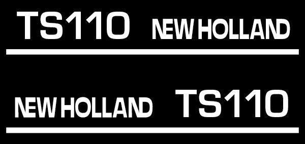 New Holland TS110 Aftermarket Replacement Tractor Decal (Sticker) Set replacement decal set