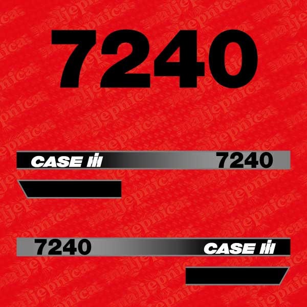 Case 7240 Aftermarket Replacement Tractor Decal (Sticker) Set replacement decal set