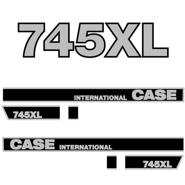 Case International 745XL Aftermarket Replacement Tractor Decal (Sticker) Set replacement decal set