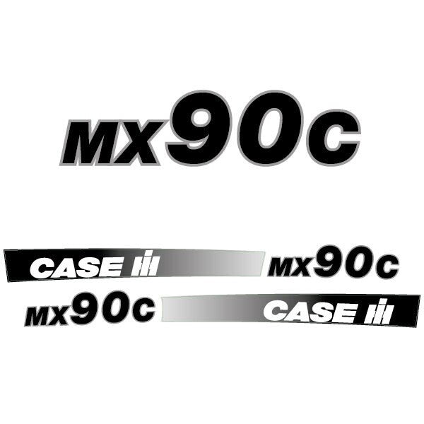 Case MX 90C Aftermarket Replacement Tractor Decal (Sticker) Set replacement decal set