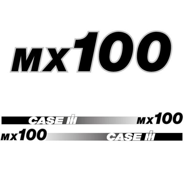 Case MX 100 (2000) Aftermarket Replacement Tractor Decal (Sticker) Set replacement decal set