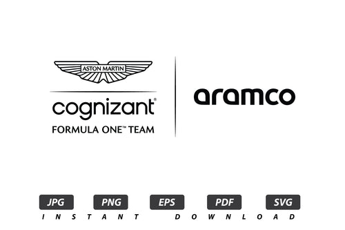 Aston Martin F1 Vector Logo / EPS / SVG / PDF / JPG / PNG Instant Download / Print Cut Template