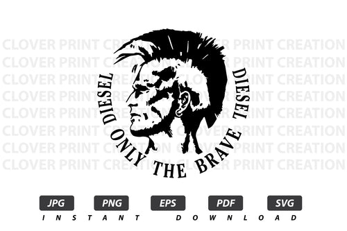 Diesel Vector Logo / EPS / SVG / PDF / JPG / PNG Instant Download / Print Cut Template